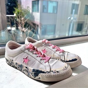 Converse One Star Sneakers Oxford Creme Floral Shoes